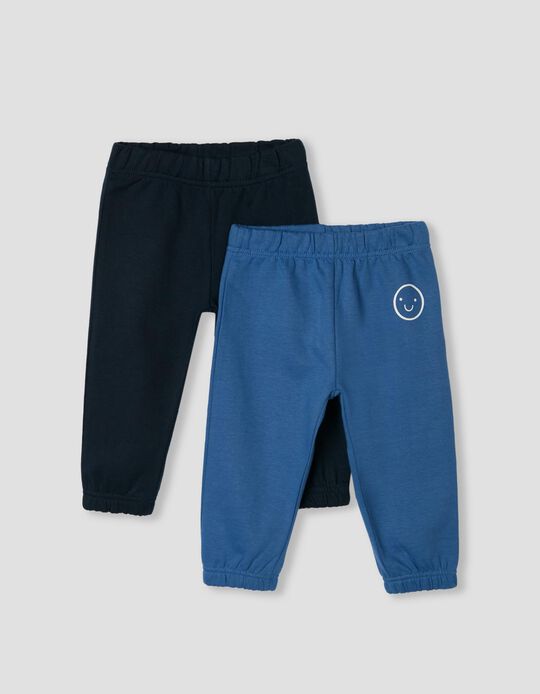 2 Pairs Joggers, Babies, Blue