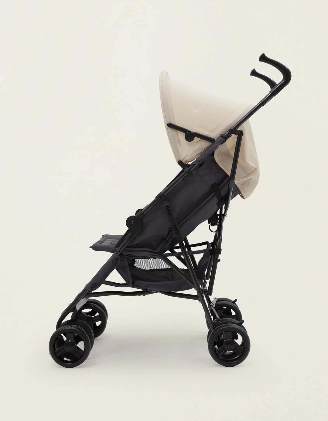 Carrinho Bengala ZY Safe Road Plus, Cinza/Bege