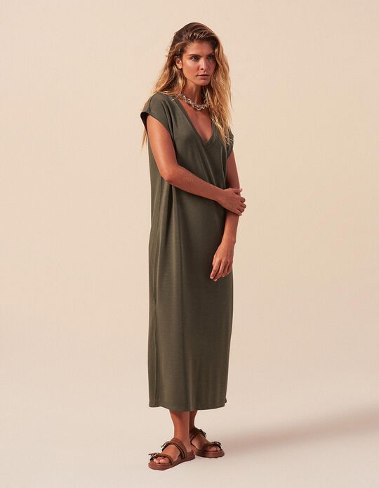 Comprar Online Vestido Midi, Mulher, Verde