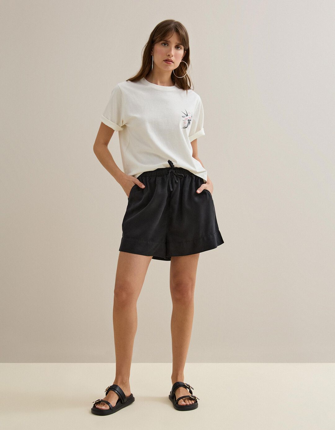 Cal&ccedil;&otilde;es Liocel, Mulher, Preto