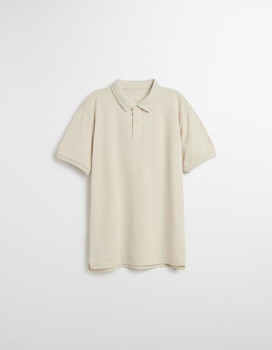Comprar Online Polo Piquet Manga Curta, Homem, Cinzento Claro