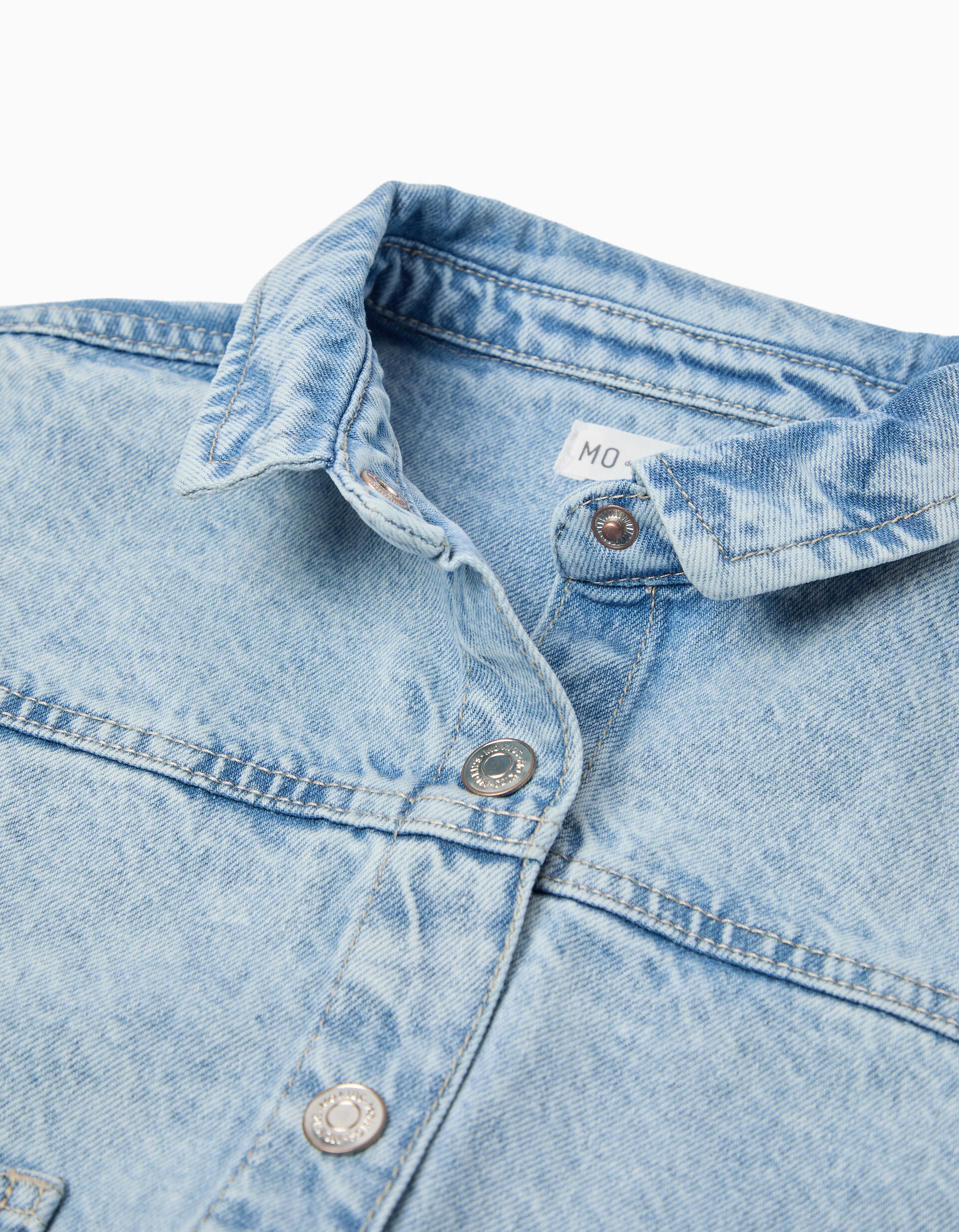 Comprar Online Sobrecamisa de Ganga, Menina, Azul Claro