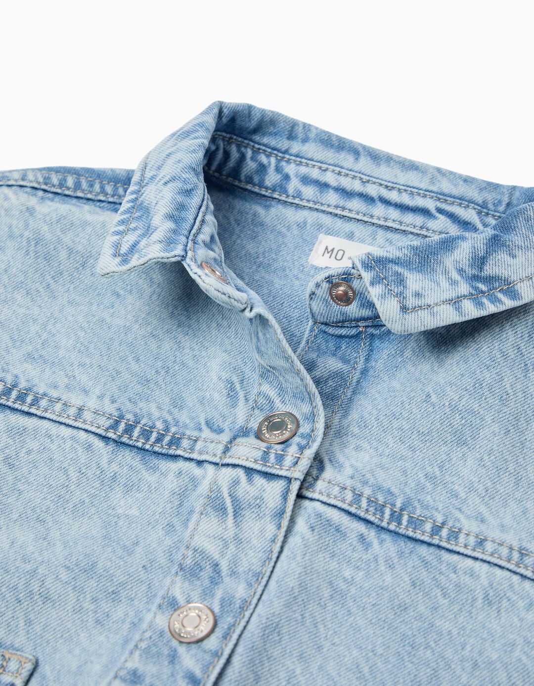 Sobrecamisa de Ganga, Menina, Azul Claro