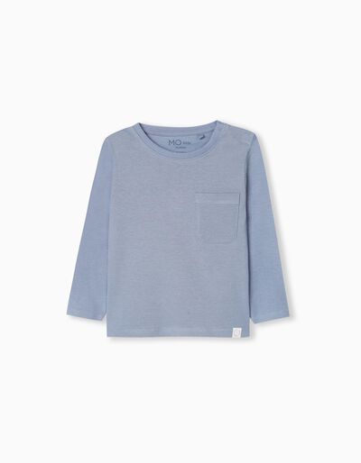 Long Sleeve T-shirt, Baby Boys, Blue