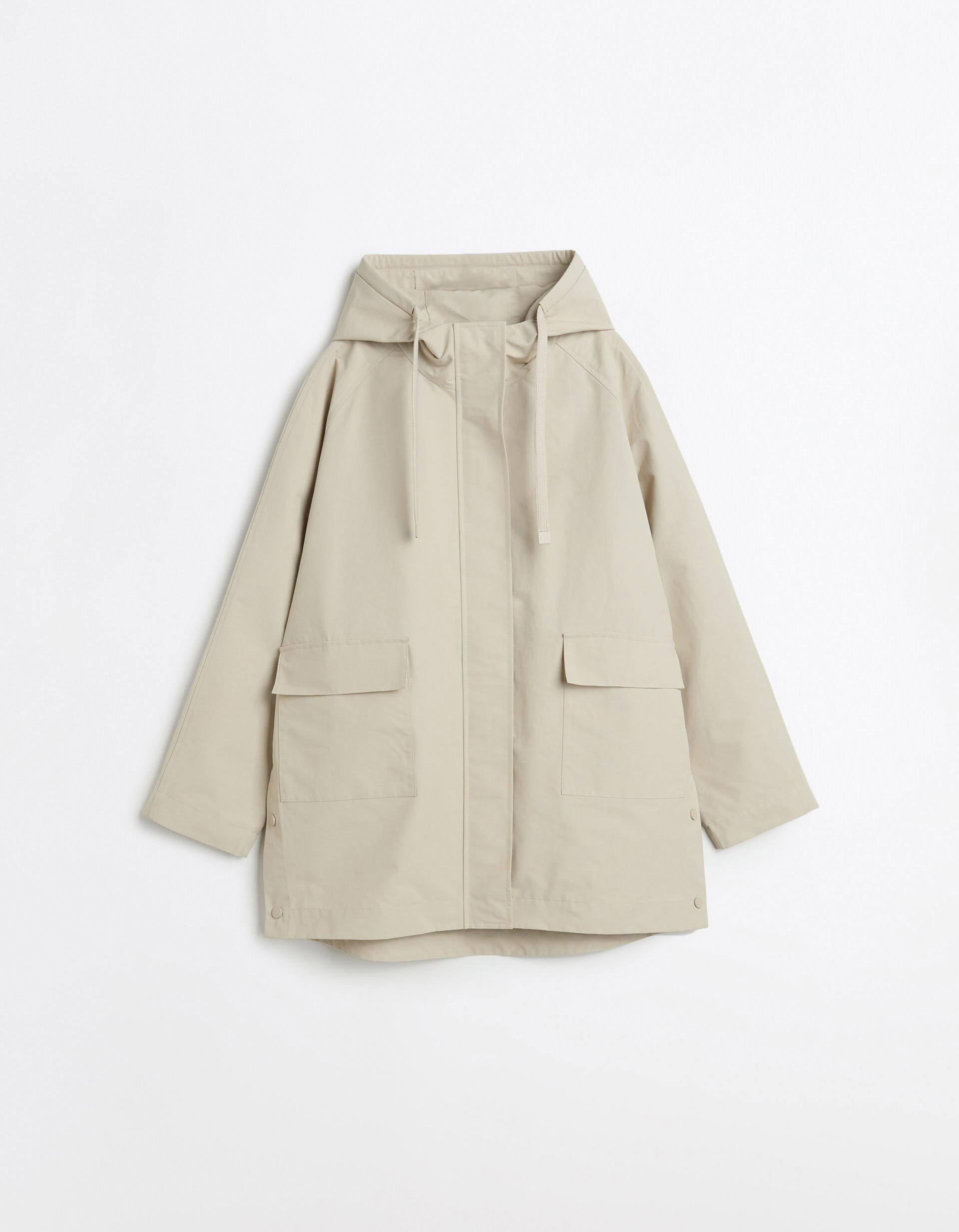 Comprar Online Parka Capuz, Mulher, Bege