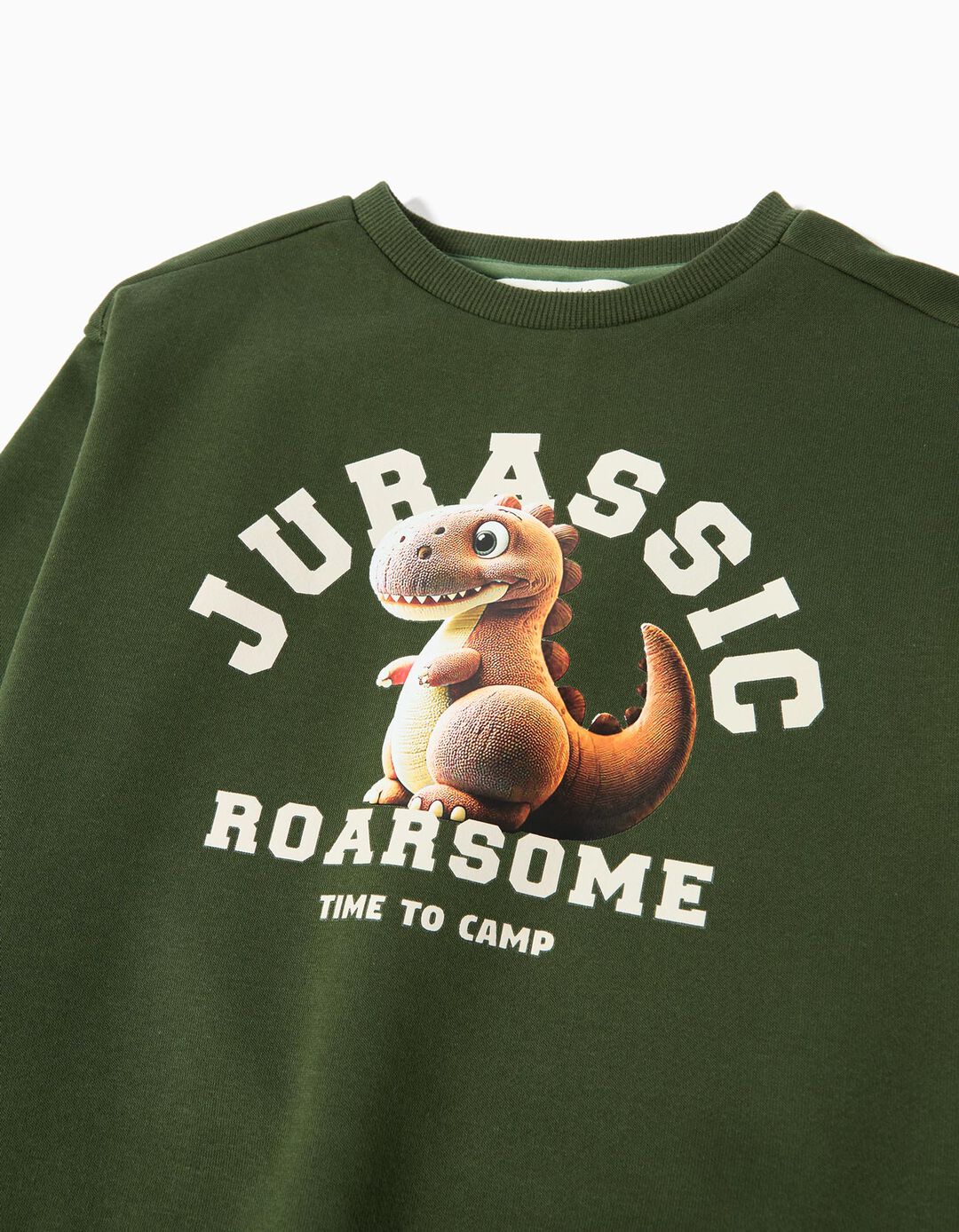 Sweatshirt de Felpa, Menino, Verde Escuro