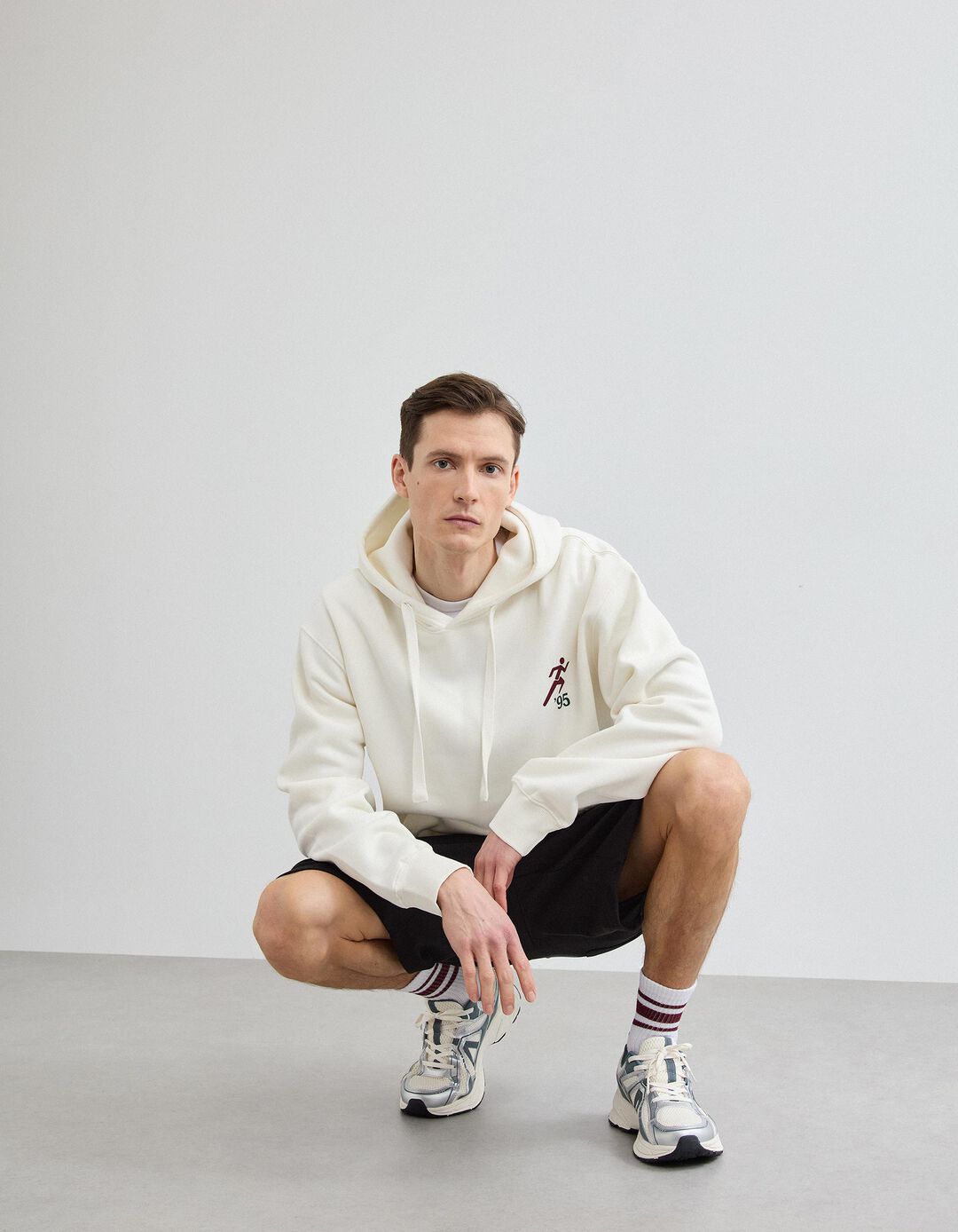 Sweatshirt Capuz, Homem, Branco