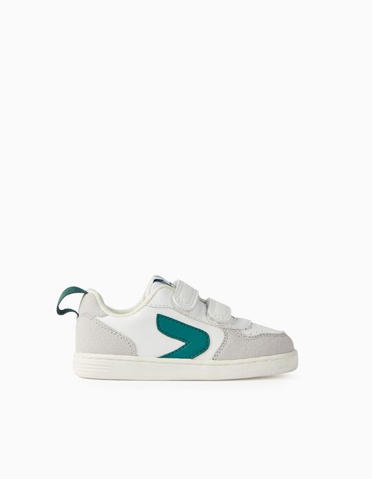Trainers for Baby Boys, White/Green