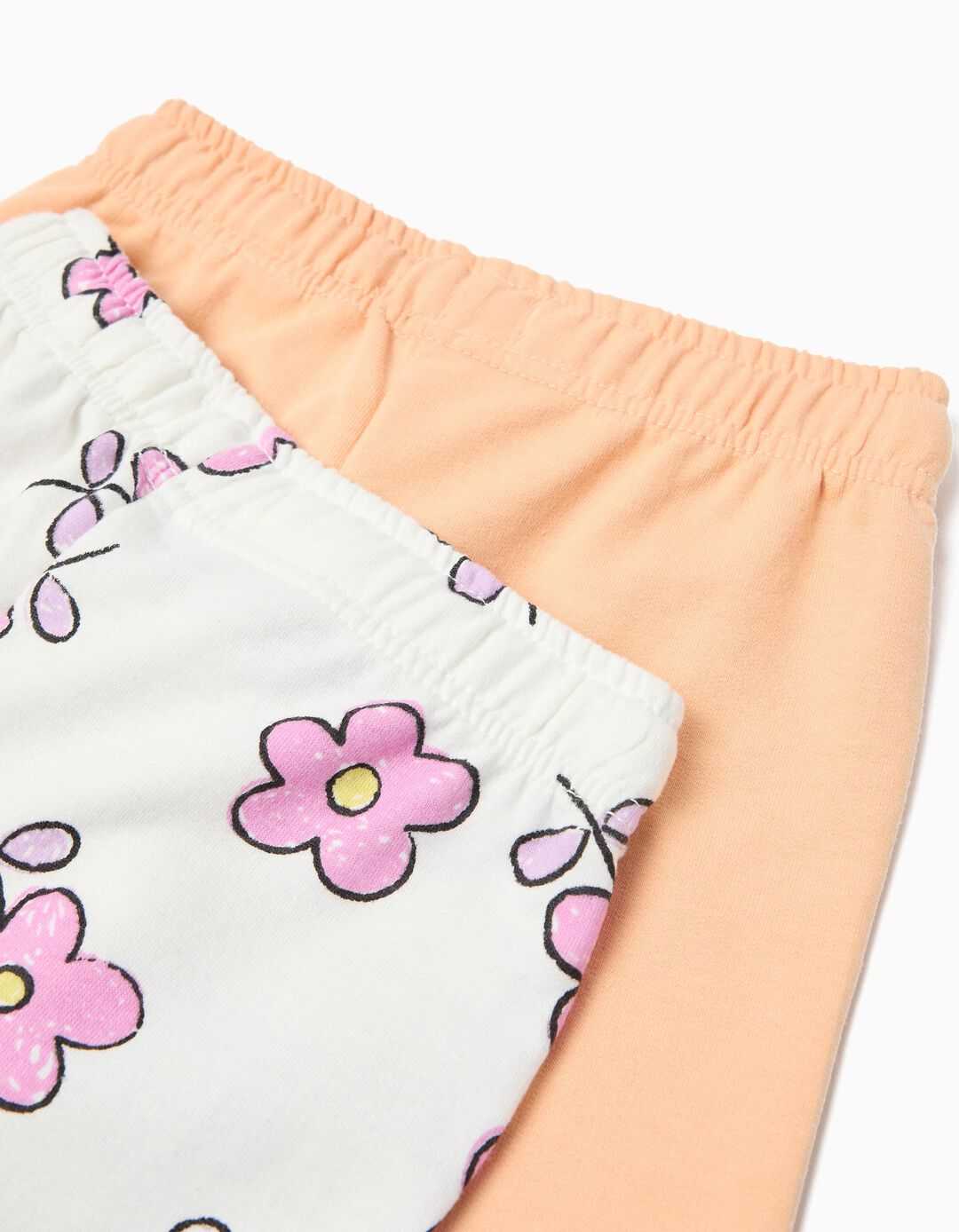 Pack 2 Joggers de Felpa, Menina, Branco