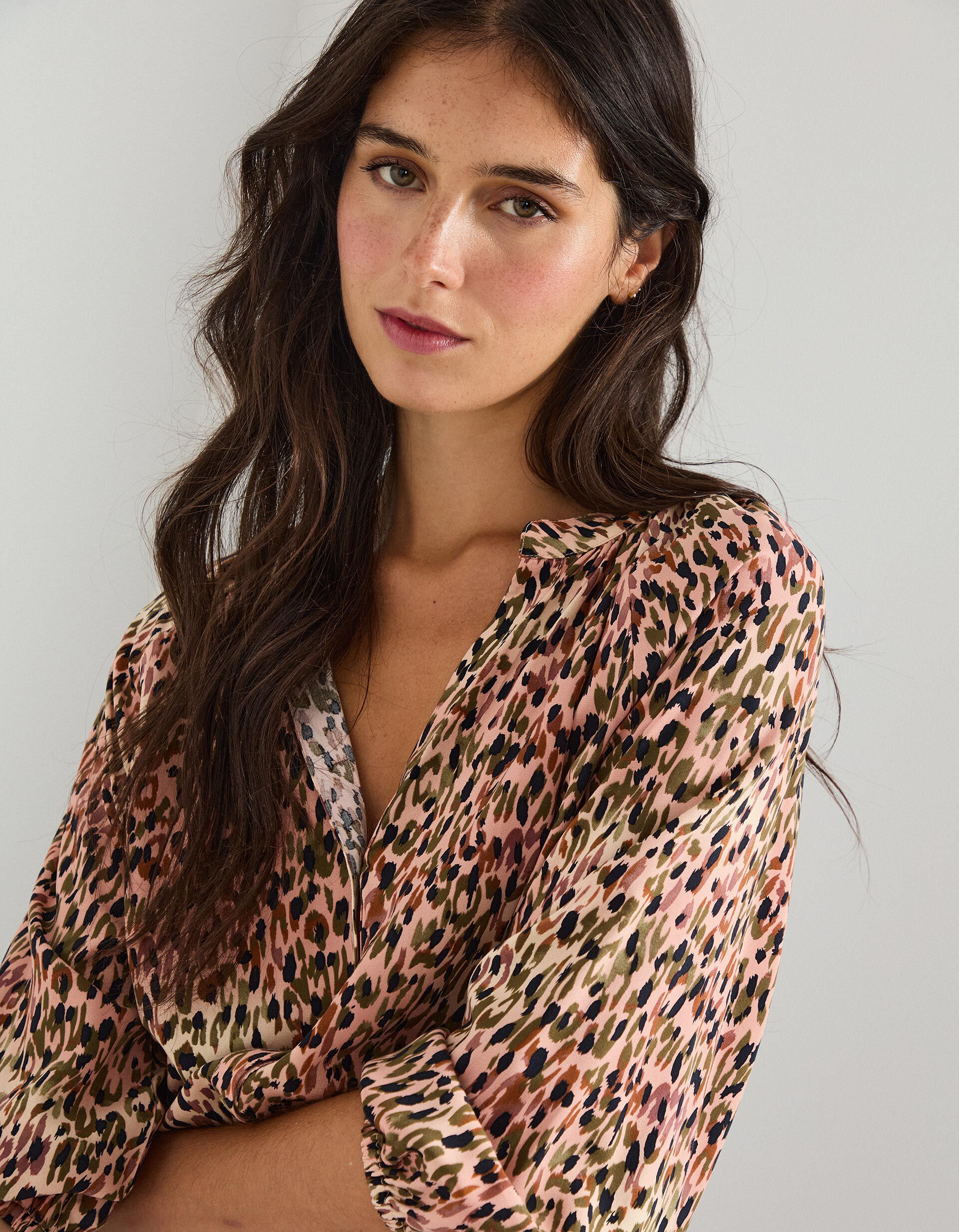 Comprar Online Blusa Viscose, Mulher, Bege 