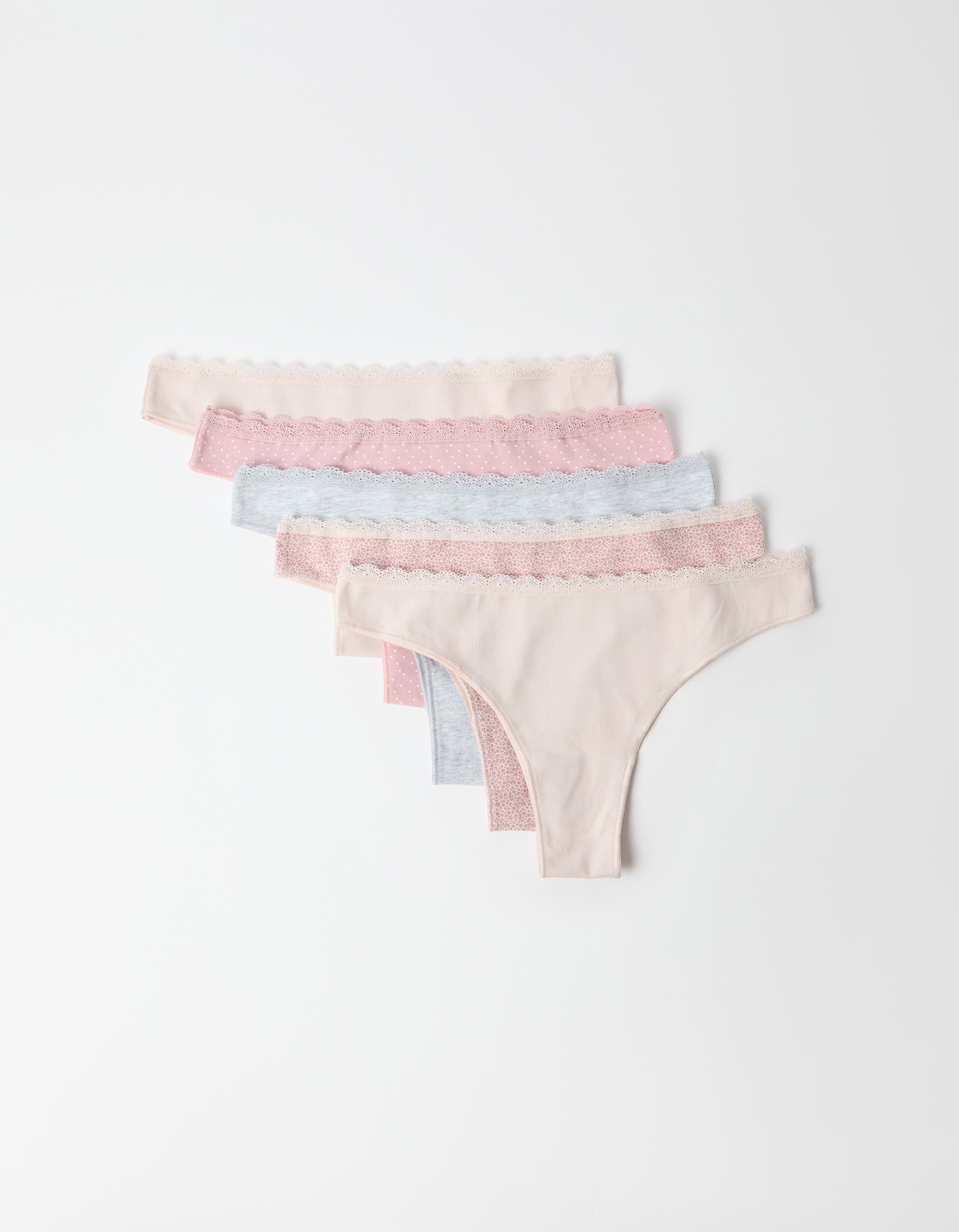 Comprar Online Pack 5 Cuecas Brasileiras, Mulher, Rosa