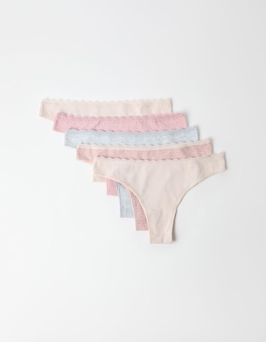 Comprar Online Pack 5 Cuecas Brasileiras, Mulher, Rosa