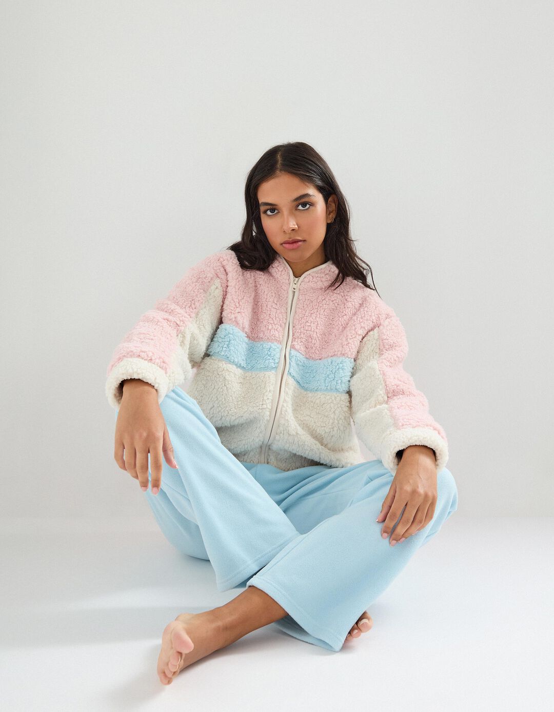 Casaco Sherpa, Mulher, Cru 