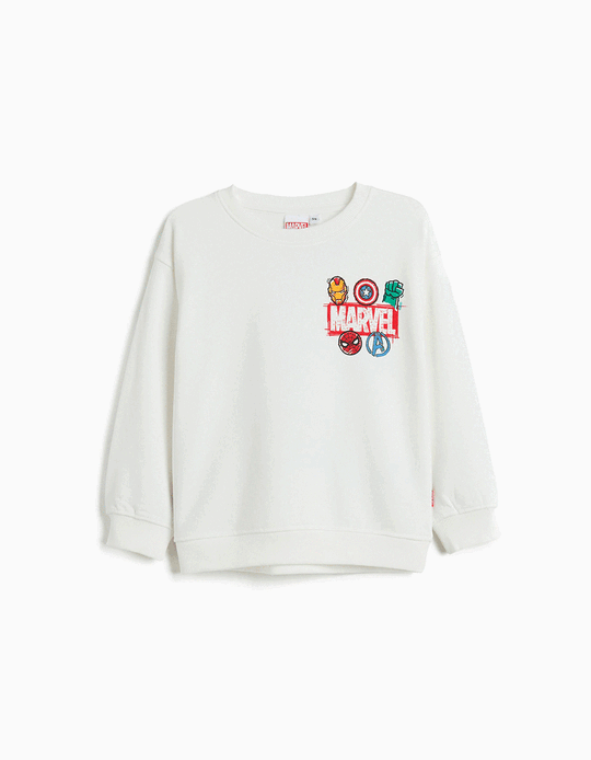 Comprar Online Sweatshirt de Felpa 'Marvel', Menino, Branco