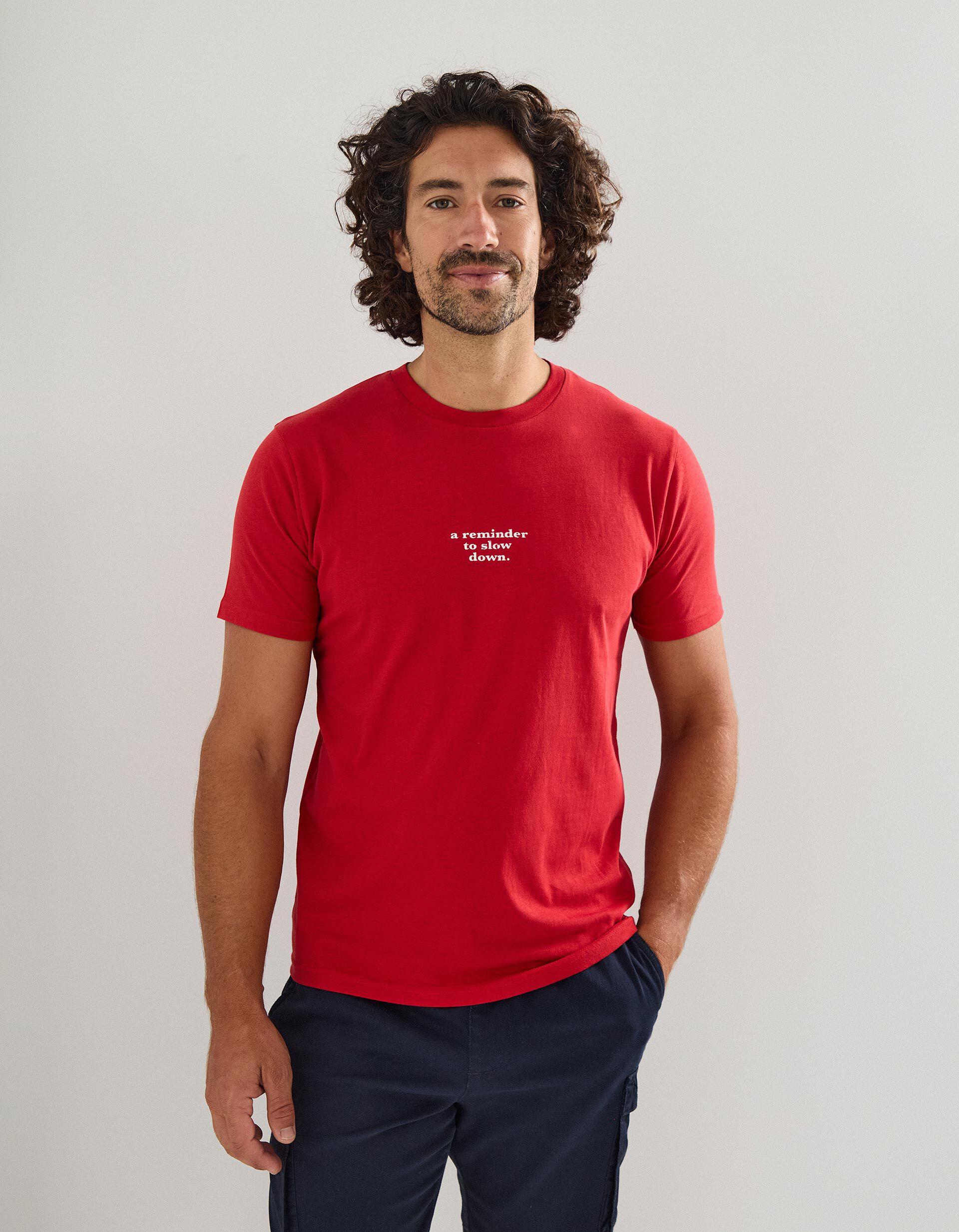 Comprar Online T-shirt Print, Homem, Vermelho