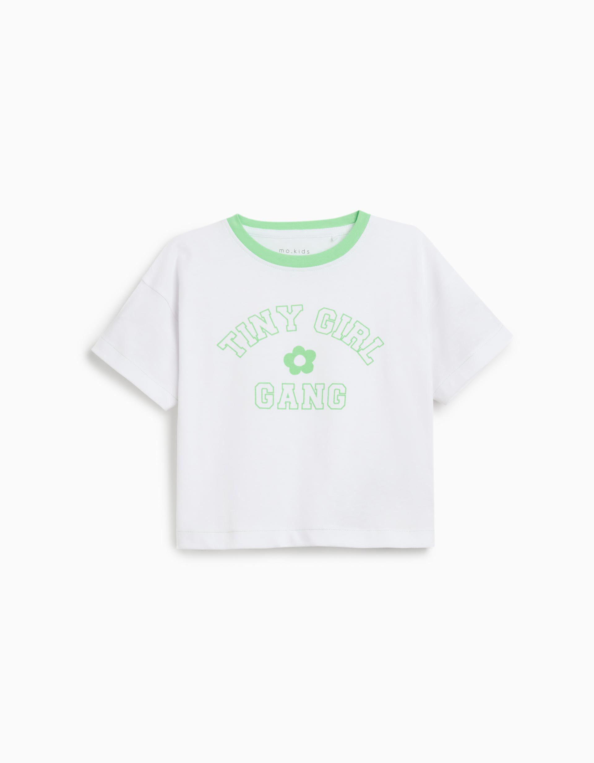 Comprar Online T-shirt Print, Menina, Verde Claro 