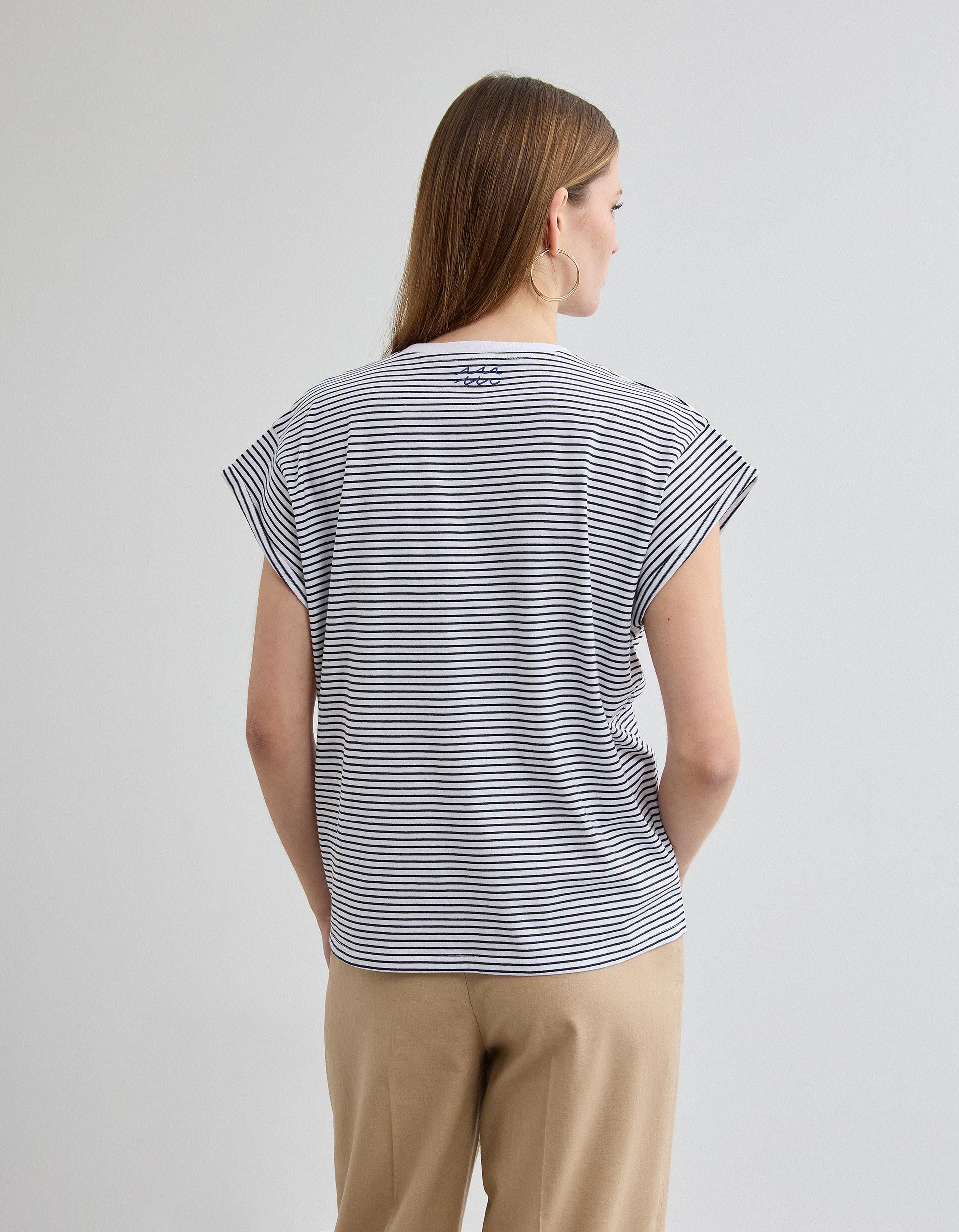 Comprar Online T-shirt Bordado, Mulher, Azul