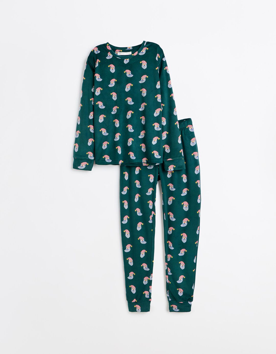 Pijama Aveludado, Homem, Verde Escuro