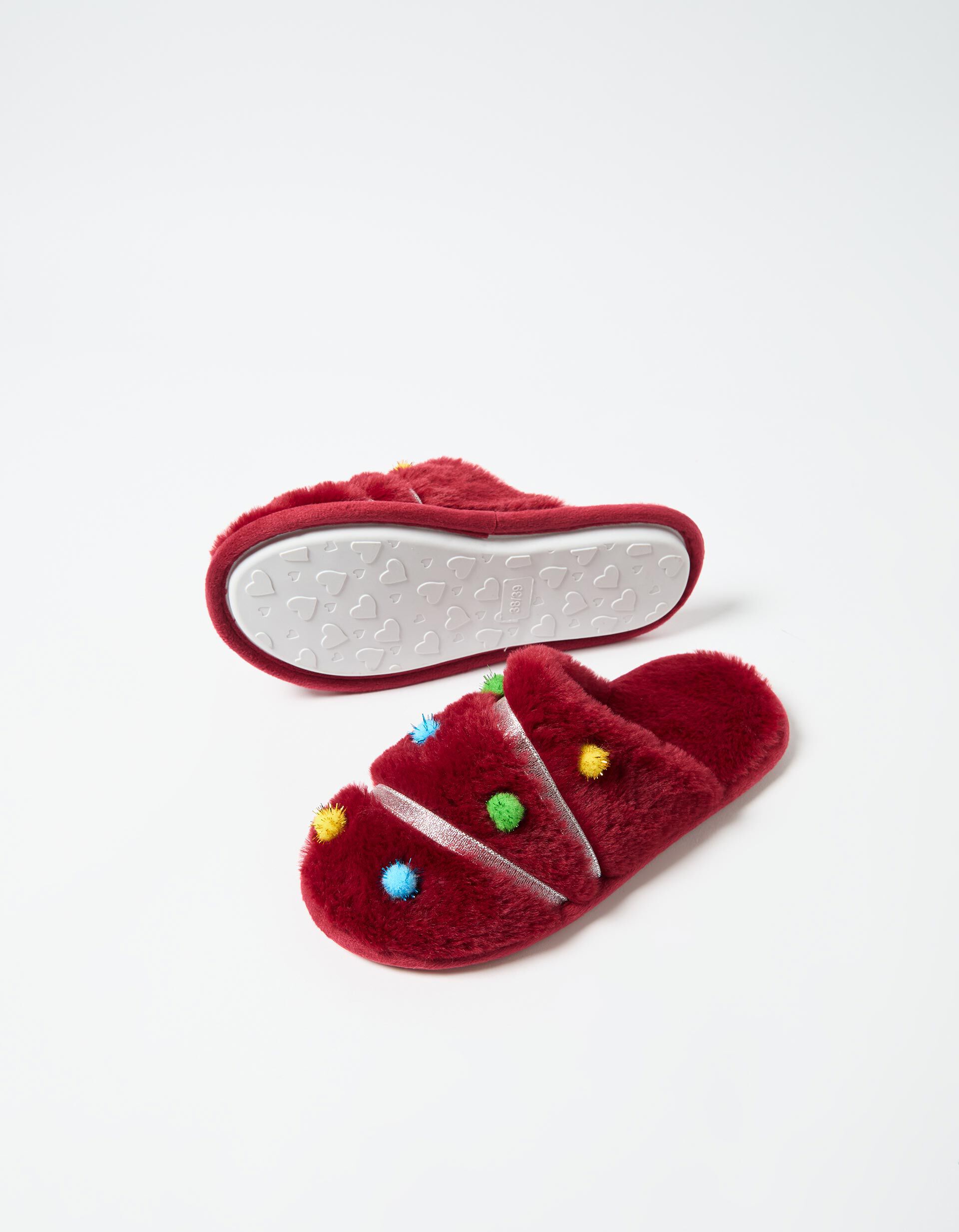 Comprar Online Chinelos de Quarto de Natal, Mulher, Vermelho