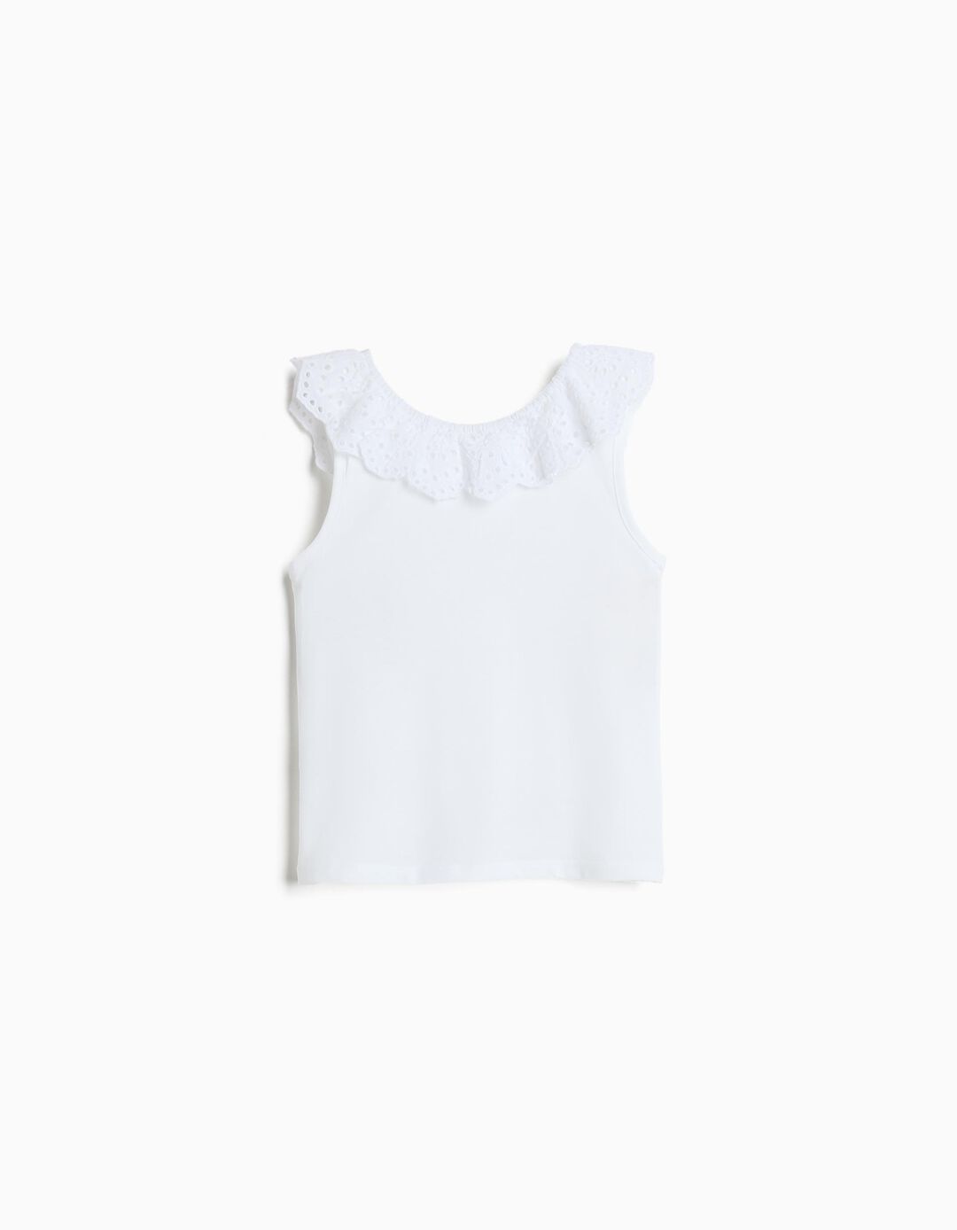 Top, Menina, Branco