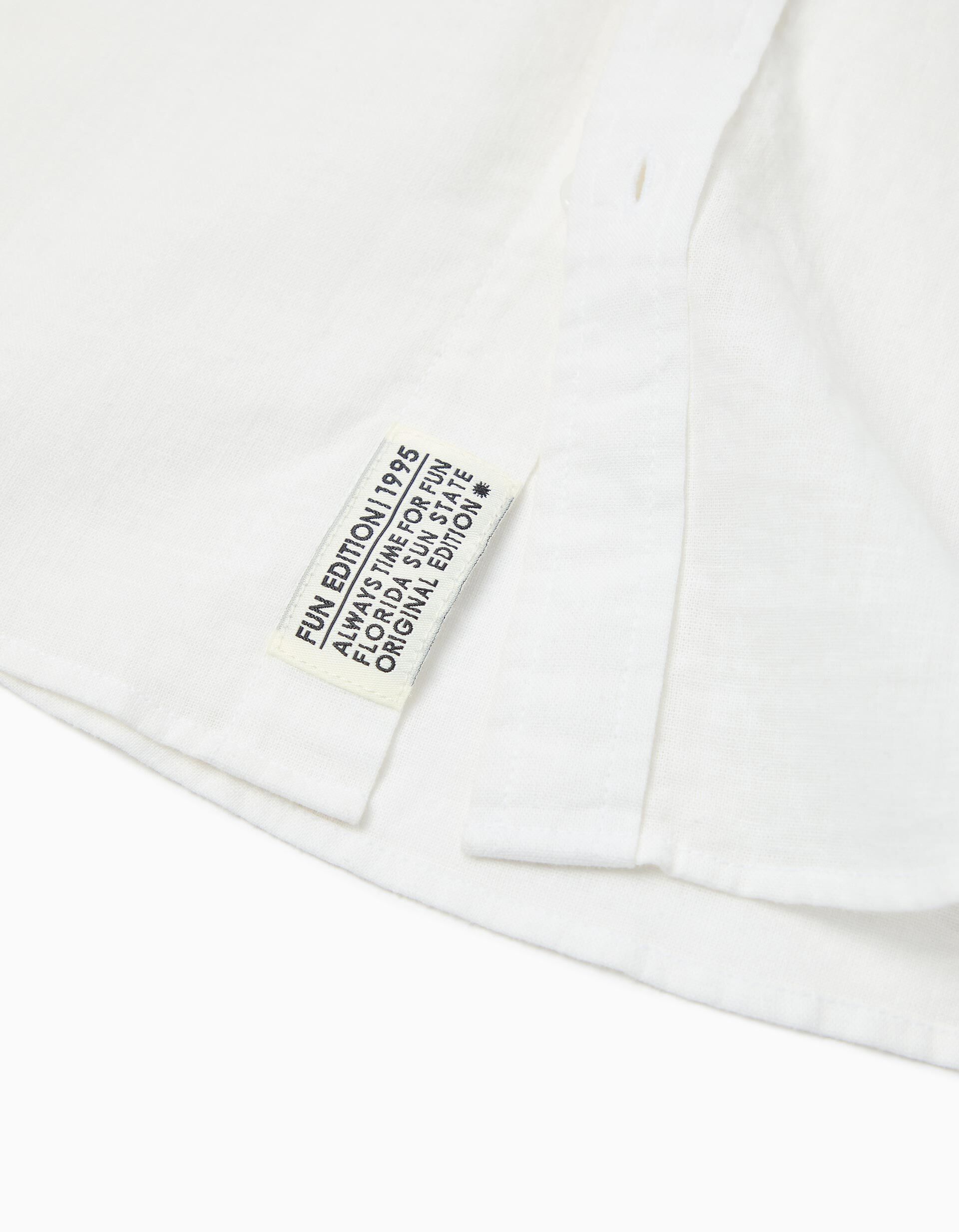 Comprar Online Camisa 'Relaxed Fit', Menino, Branco