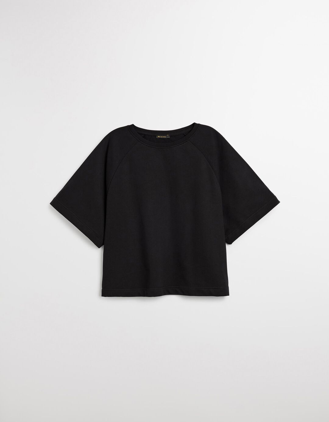 T-shirt Fleece, Mulher, Preto 