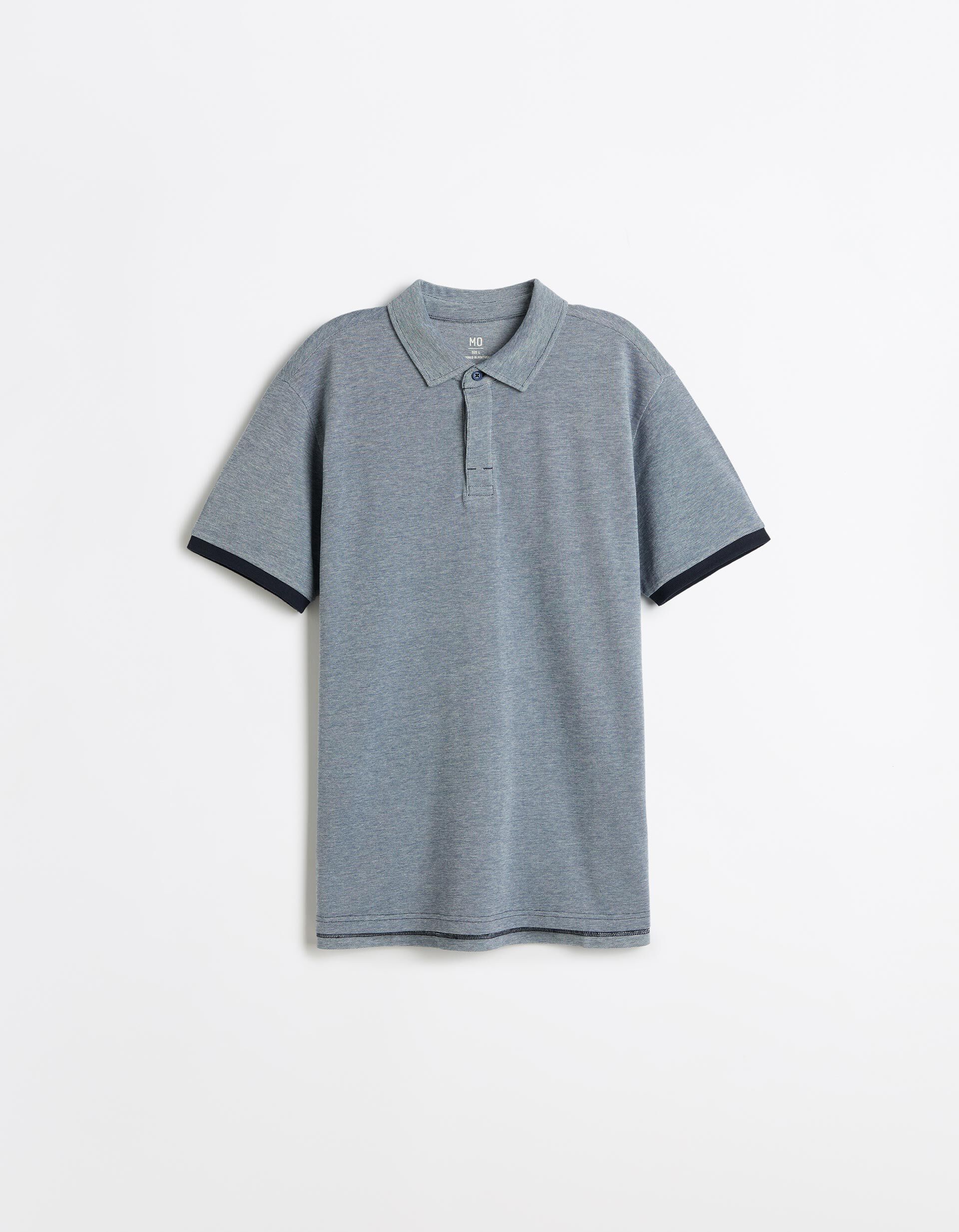 Comprar Online Polo Oxford Piquet, Homem, Azul