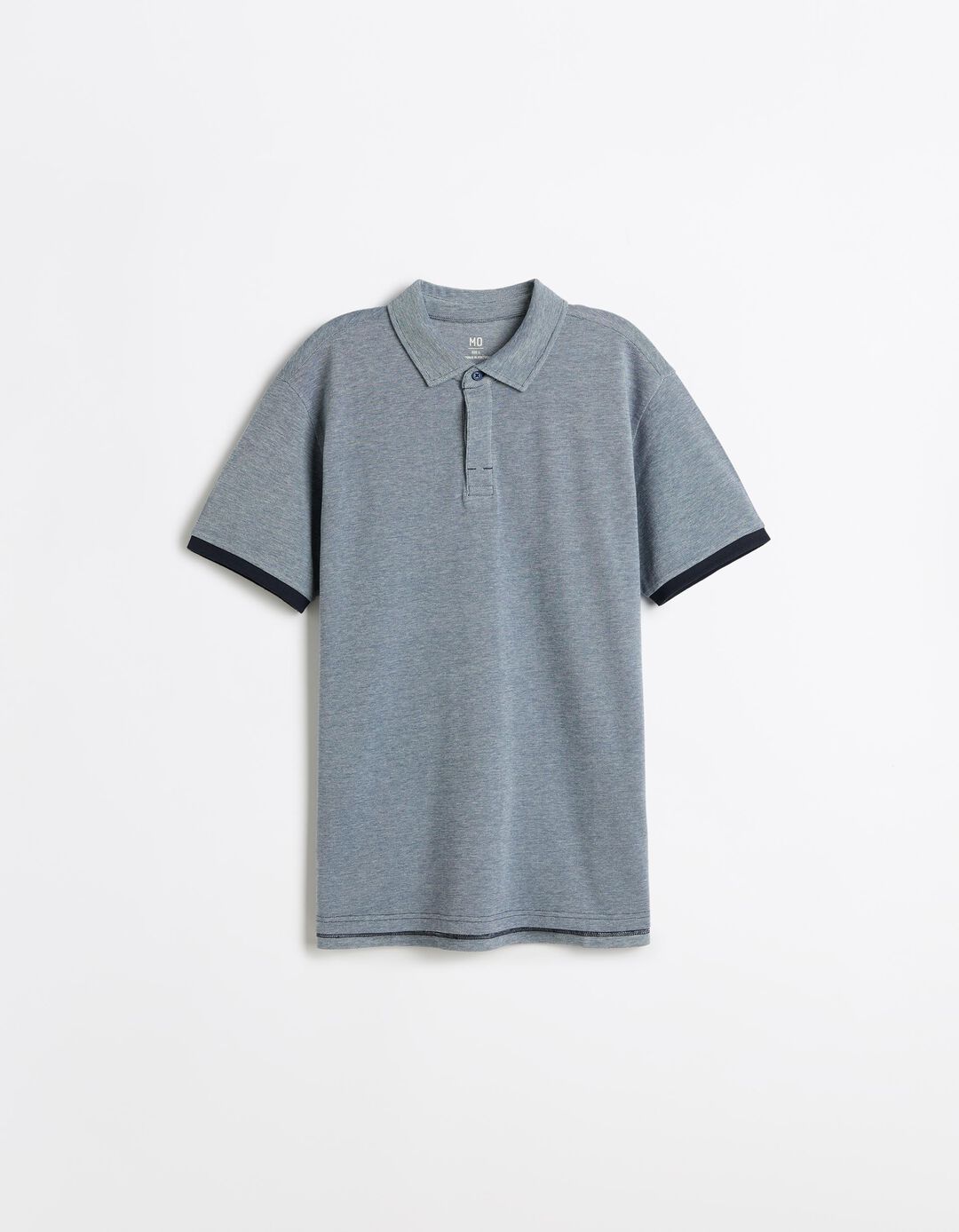 Polo Oxford Piquet, Homem, Azul