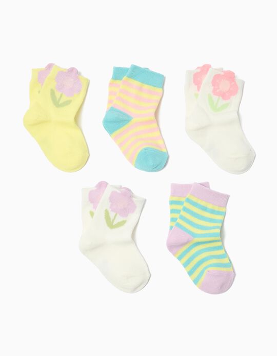 Comprar Online Pack 5 Pares de Meias, Menina, Multicor