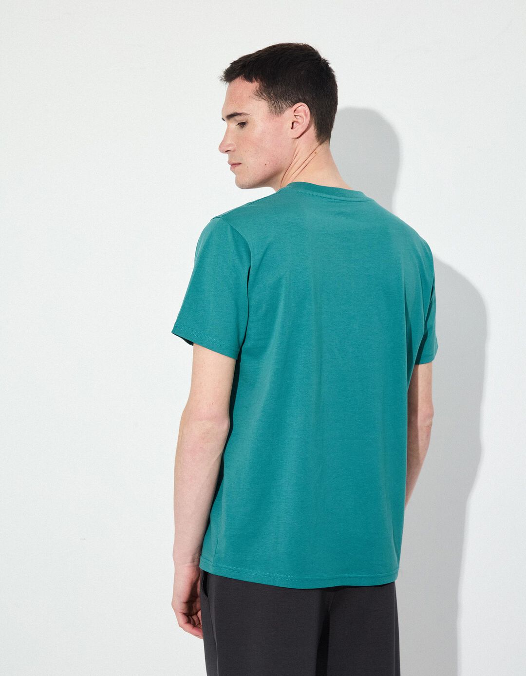 T-shirt Estampado, Homem, Verde