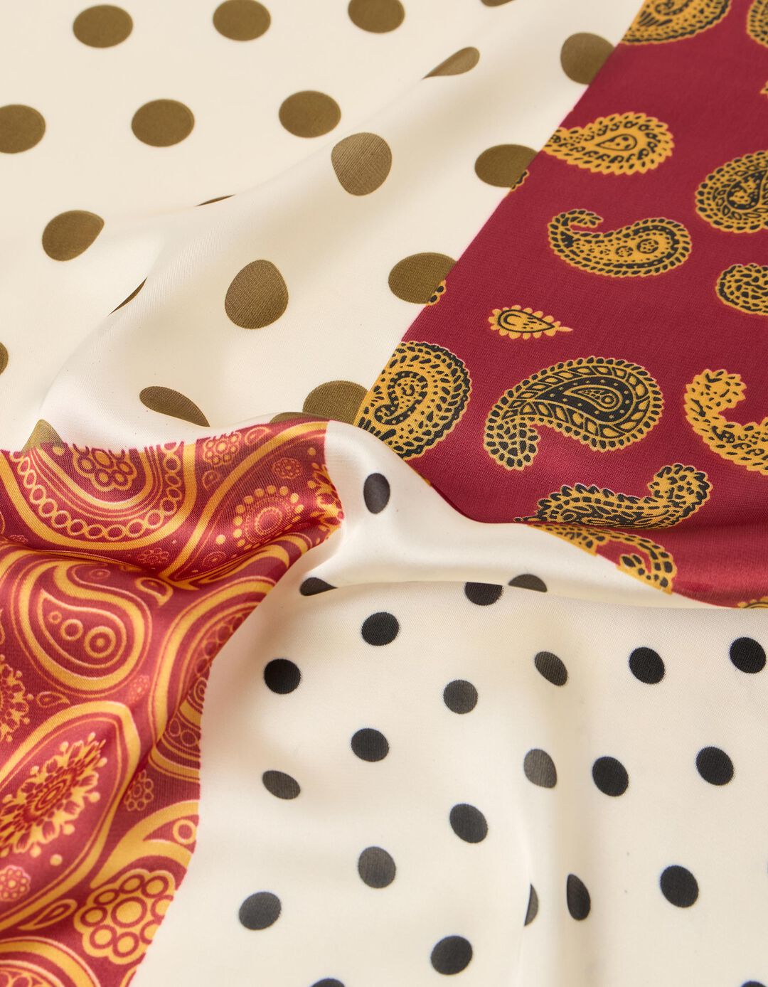 Len&ccedil;o Paisley E Dots, Mulher, Multicolor