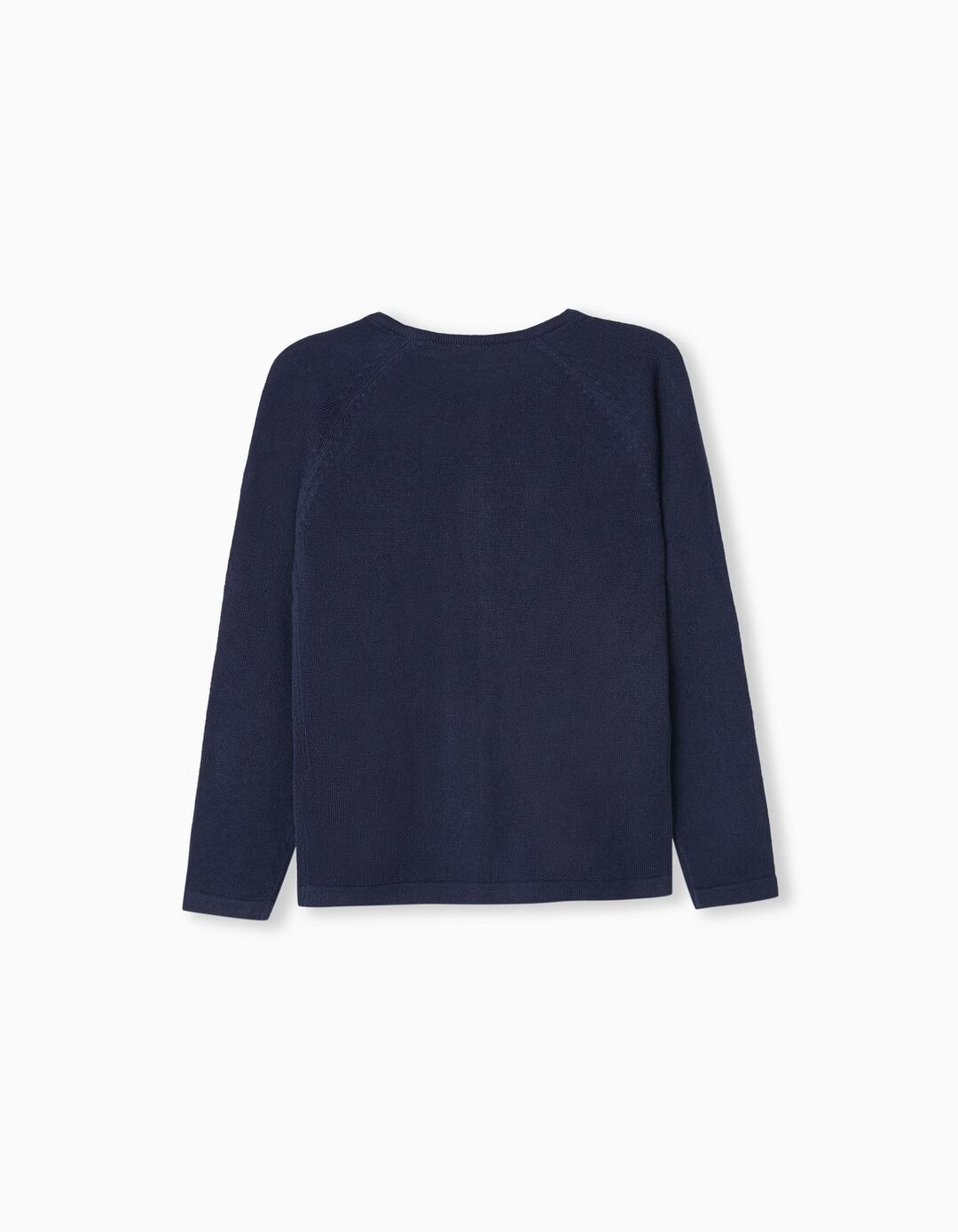 Knitted Cardigan, Girls, Dark Blue