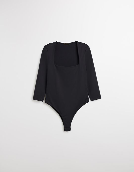 Comprar Online Body de Manga Comprida, Mulher, Preto