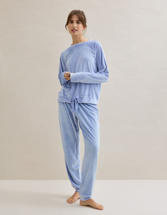Comprar Online Pijama Veludo, Mulher, Azul Claro