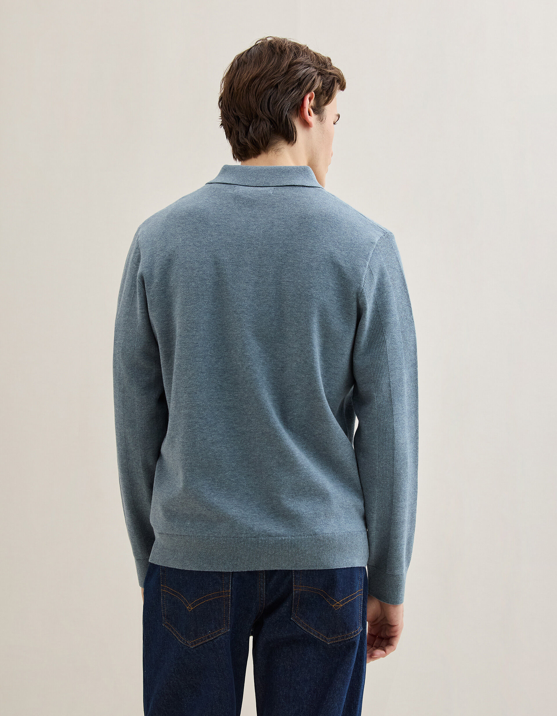Comprar Online Polo de Malha, Homem, Azul