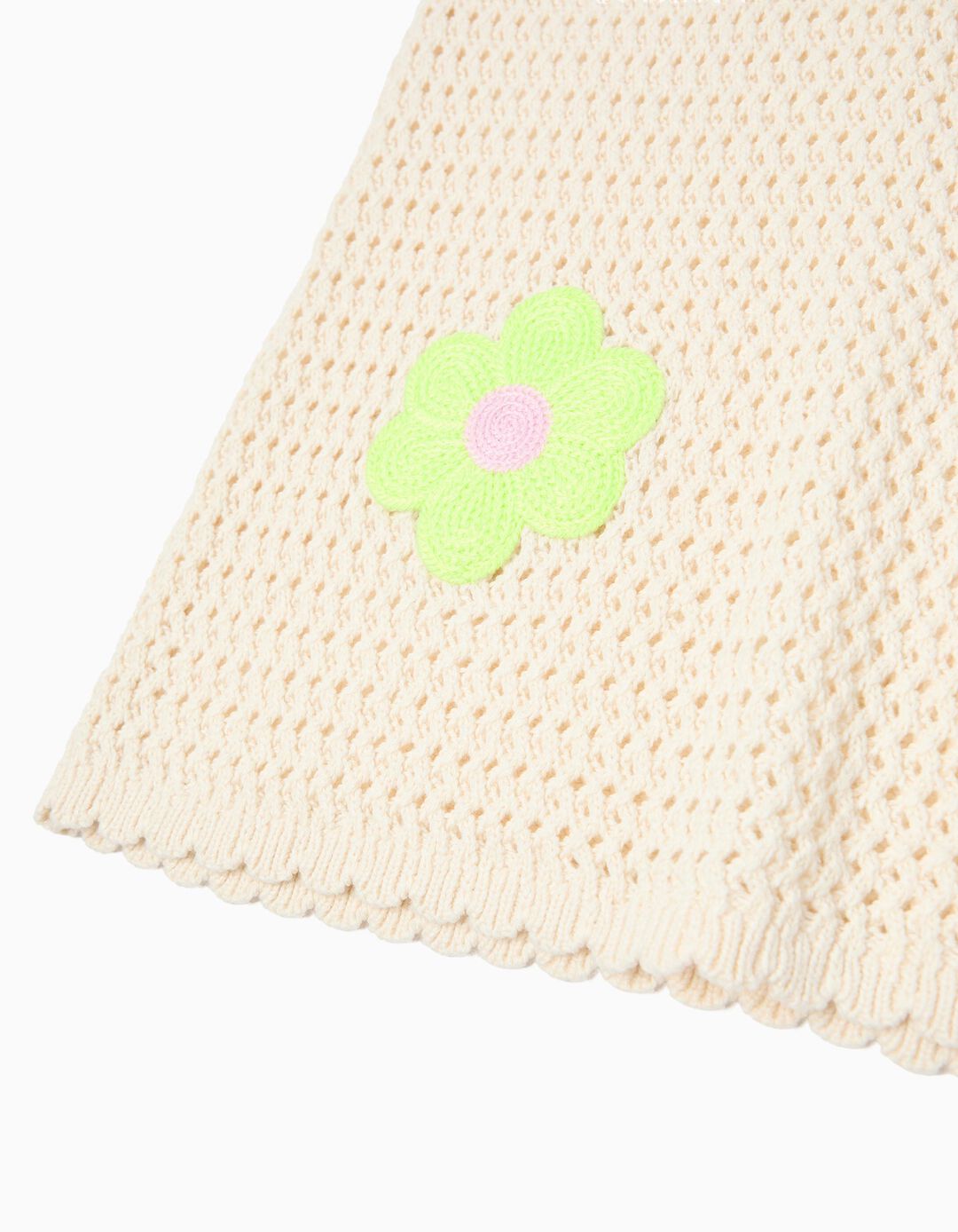 Vestido Crochet, Menina, Cru
