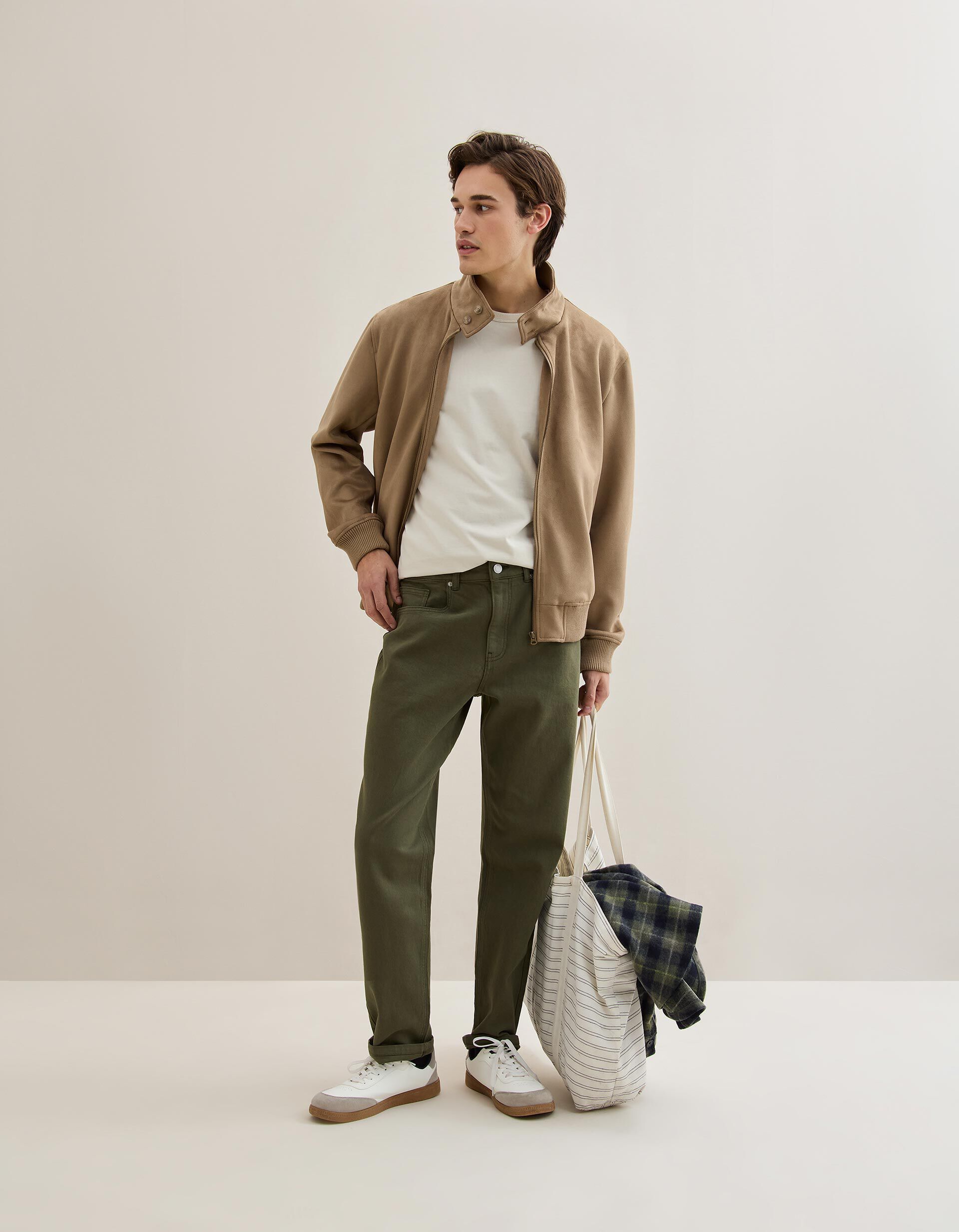 Comprar Online Casaco Bomber Efeito Camur&ccedil;a, Homem, Bege