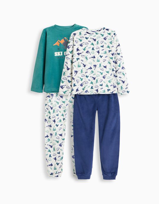 Comprar Online Pack 2 Pijamas Veludo, Menino, Multicor