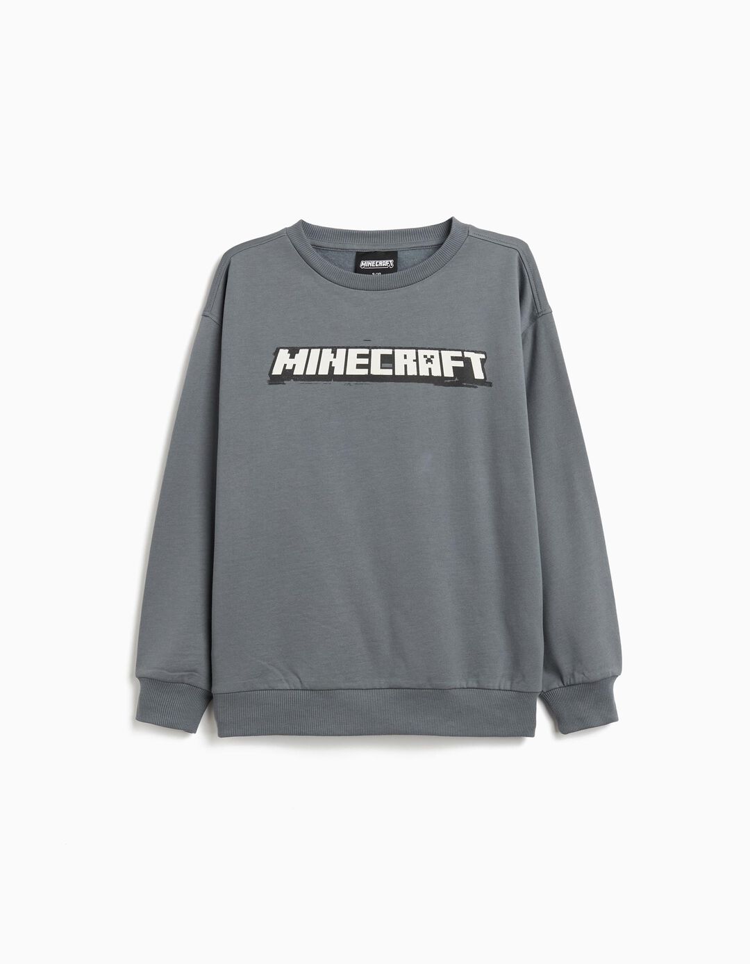Sweatshirt 'Minecraft', Menino, Cinzento
