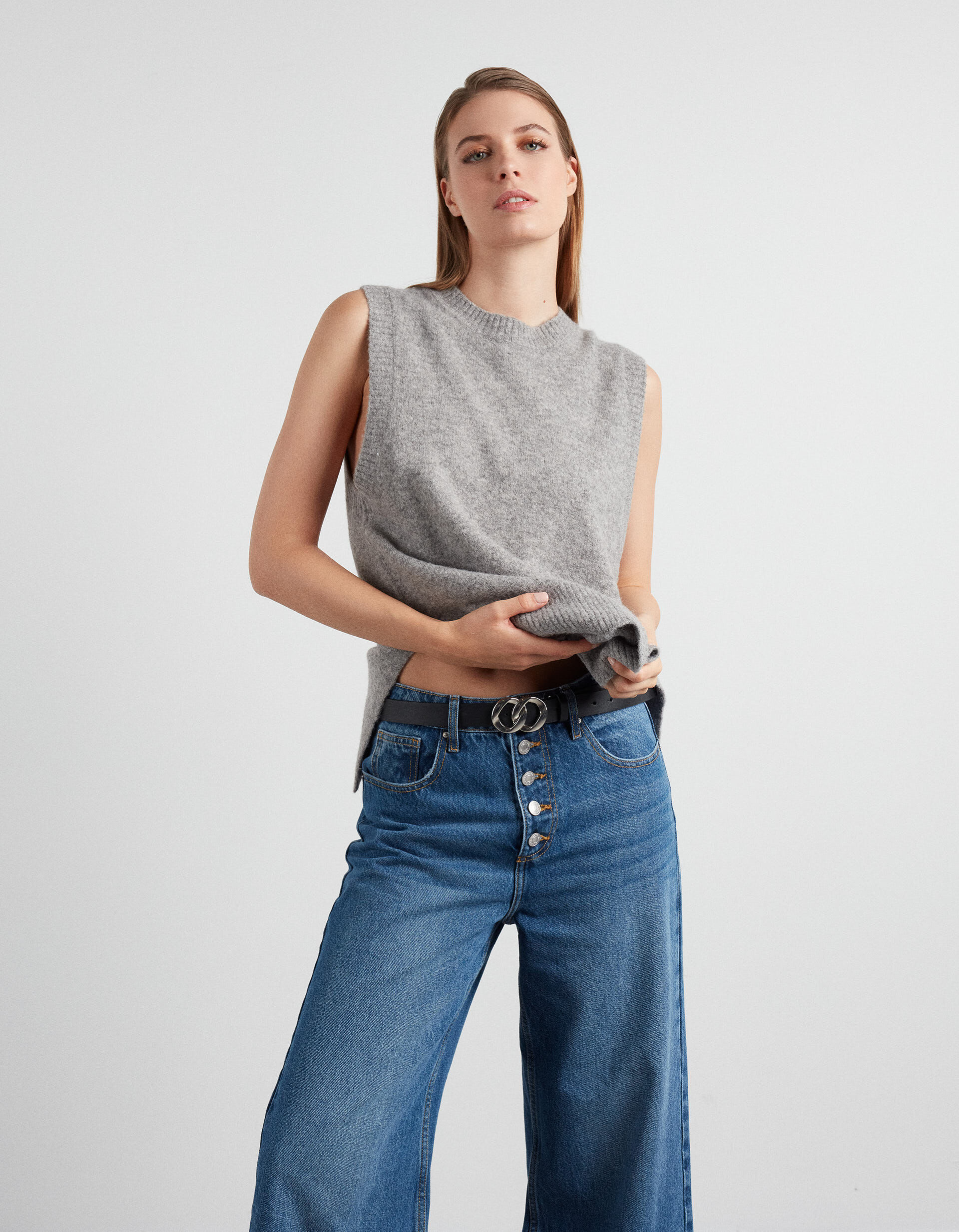 Grey wool hotsell vest womens