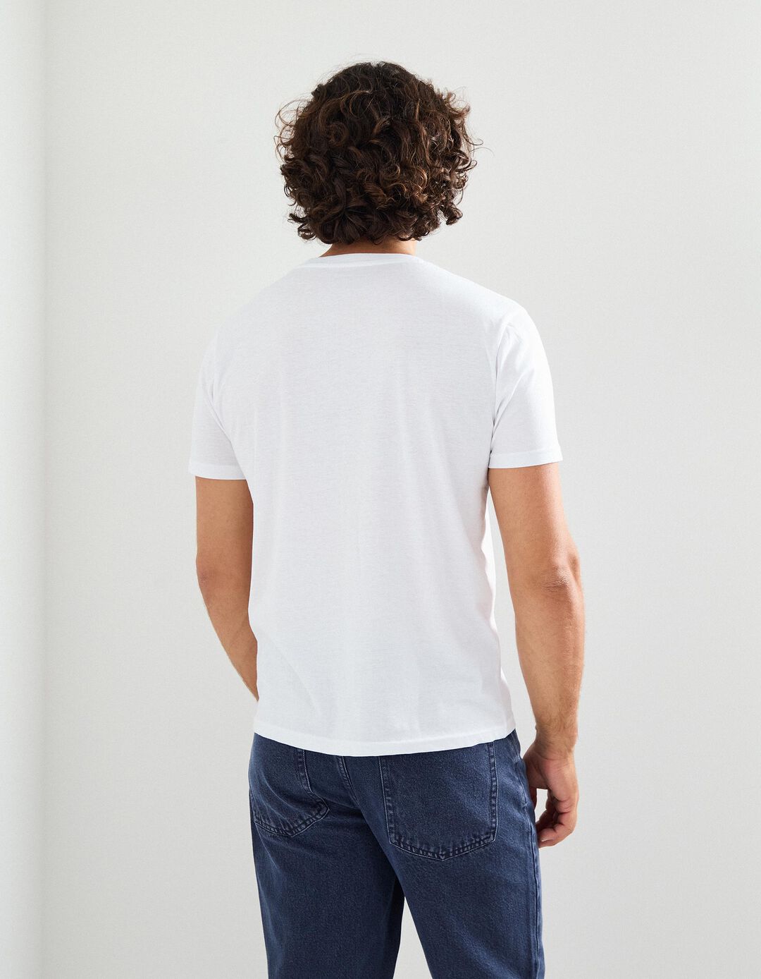 T-shirt Print, Homem, Branco
