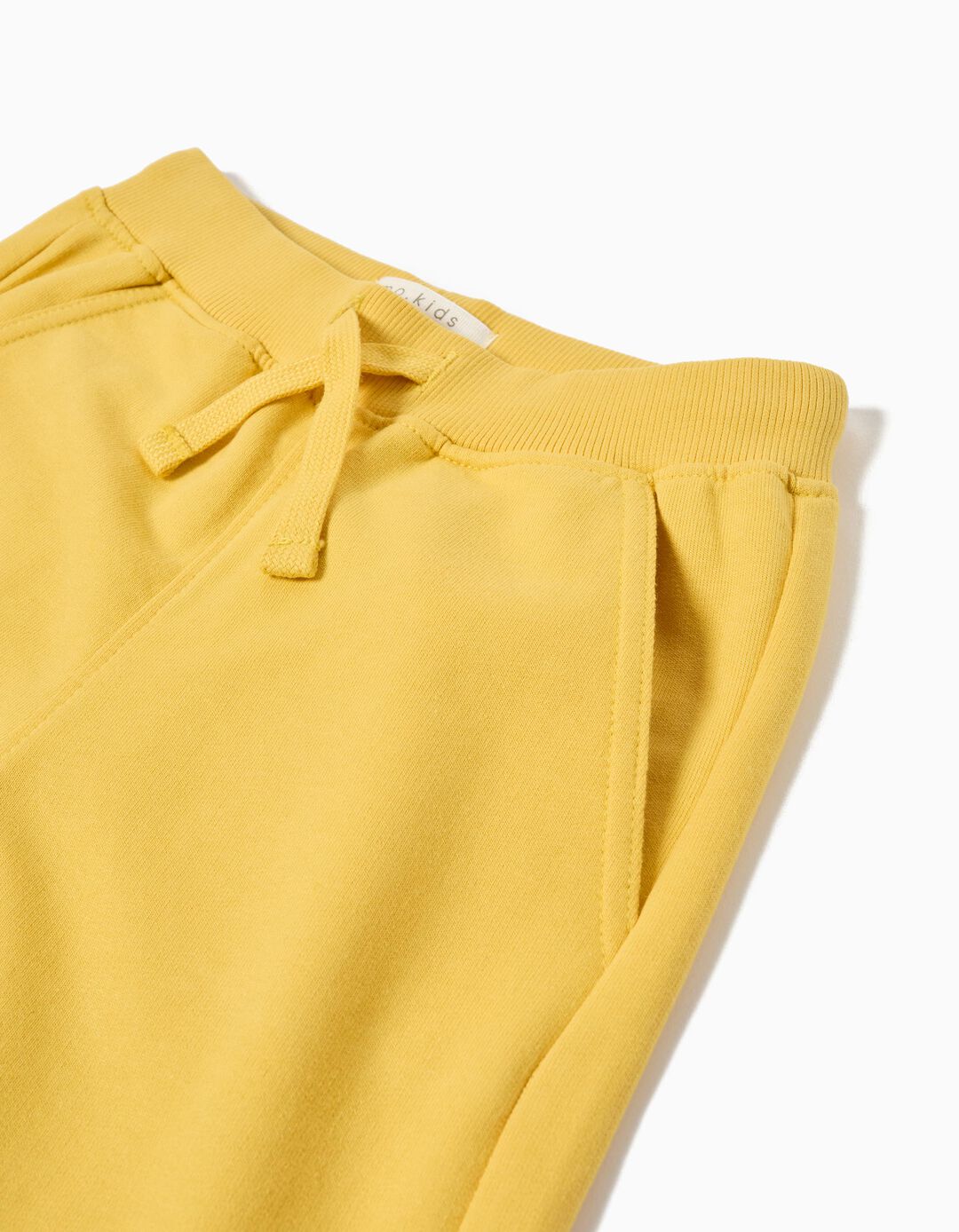 Calções Fleece, Menino, Amarelo Claro