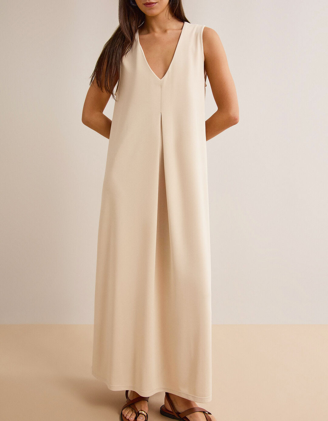 Vestido Comprido, Mulher, Cru