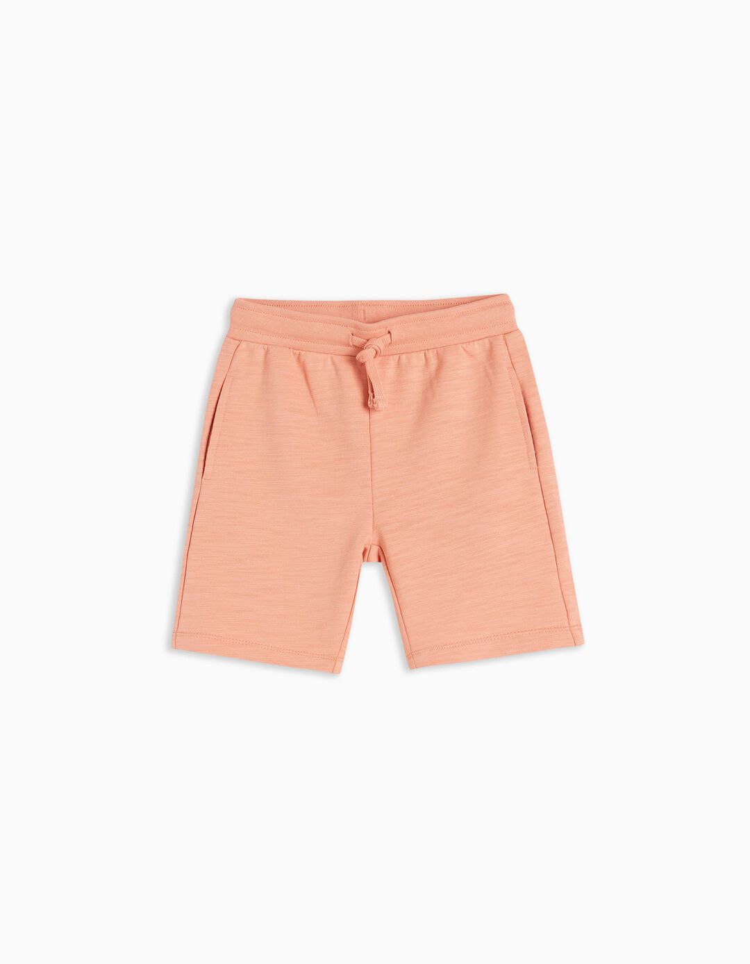 Fleece Shorts, Boys, Light Orange