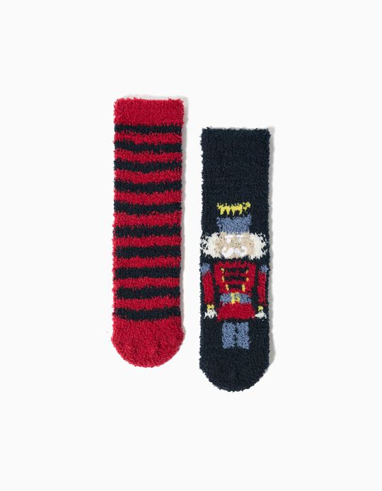 Comprar Online Pack 2 Pares de Meias Antiderrapantes Natal, Menino, Multicor