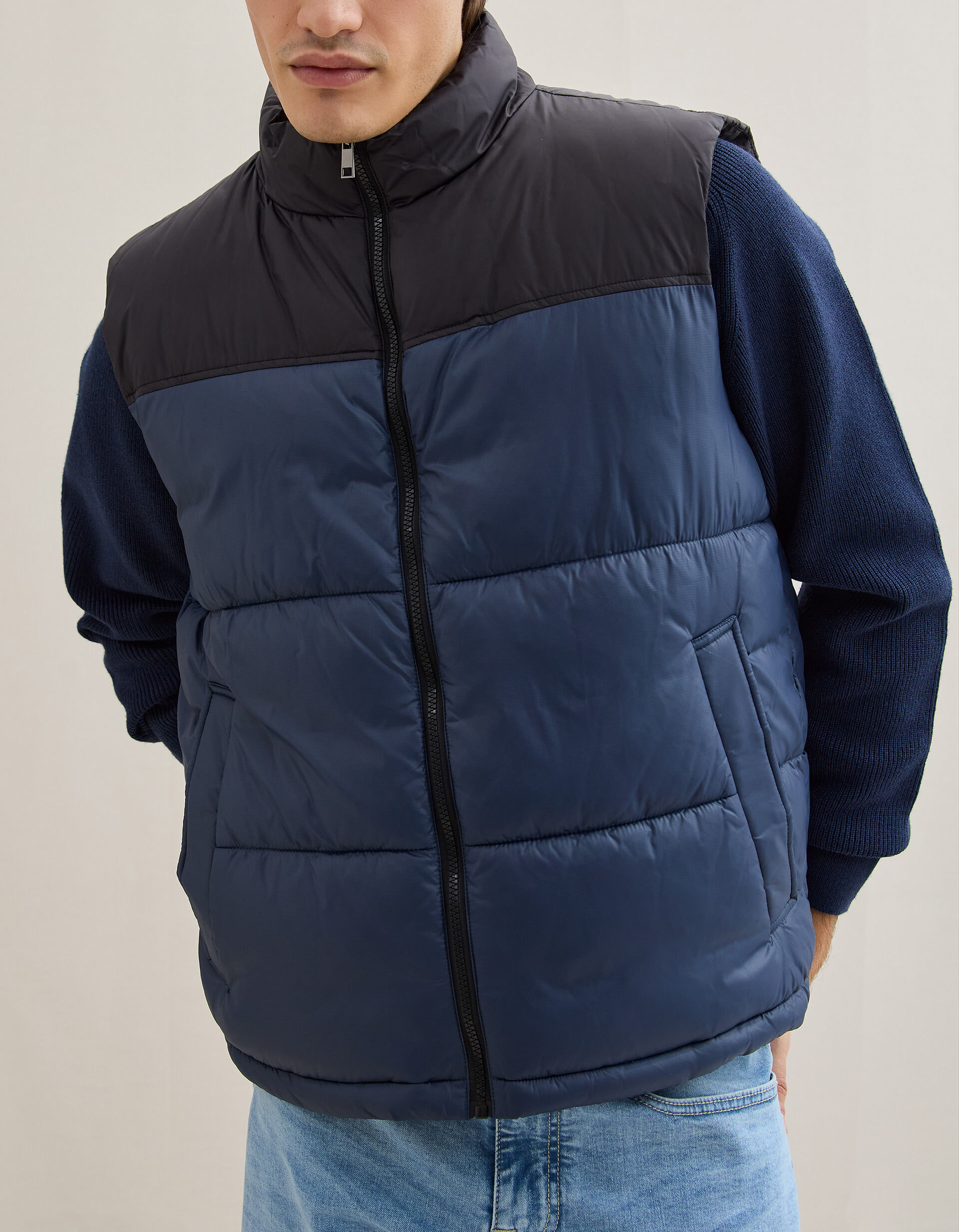 Comprar Online Colete Acolchoado, Homem, Azul Escuro