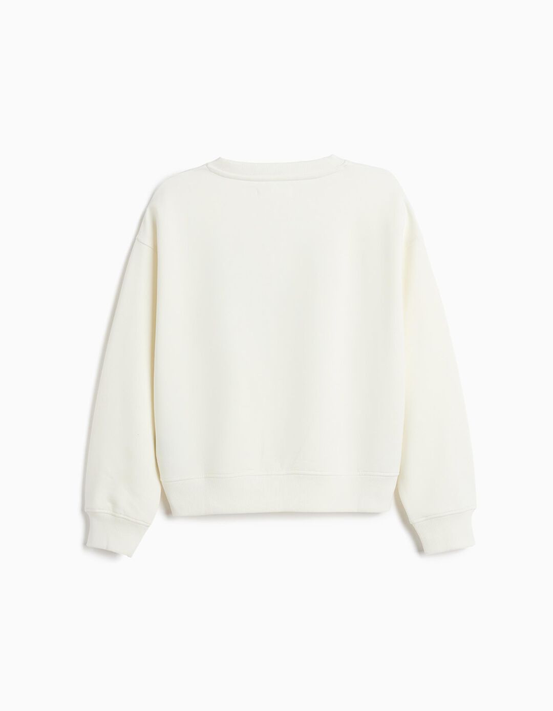 Sweatshirt De Felpa, Menina, Branco