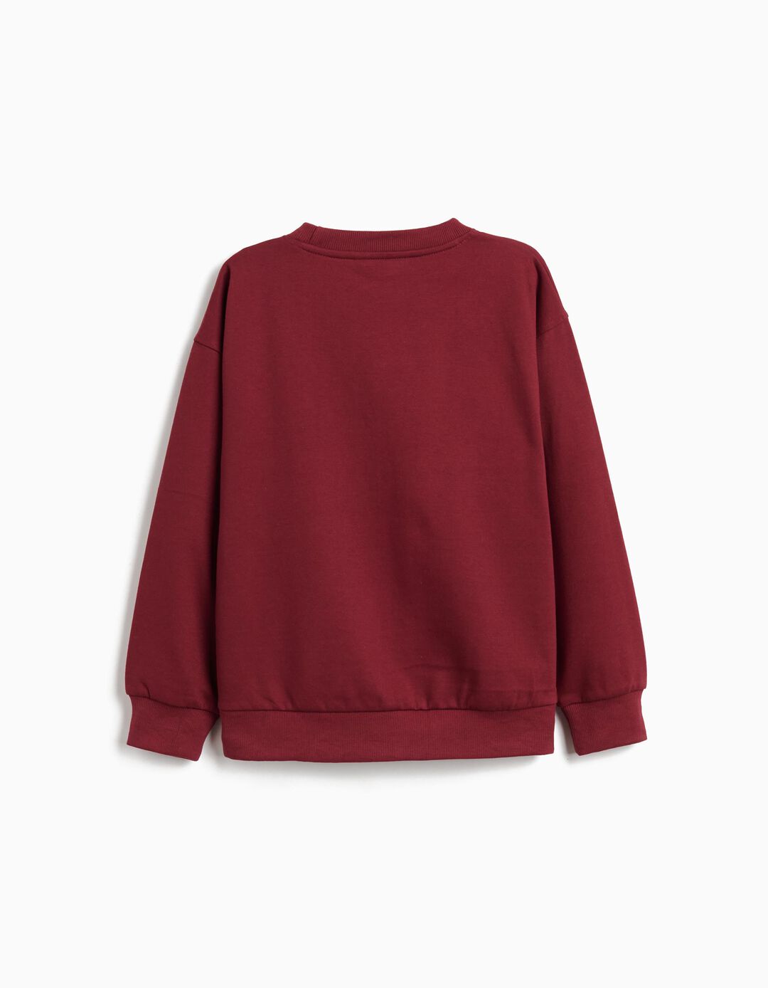 Sweatshirt de Felpa, Menino, Vermelho Escuro