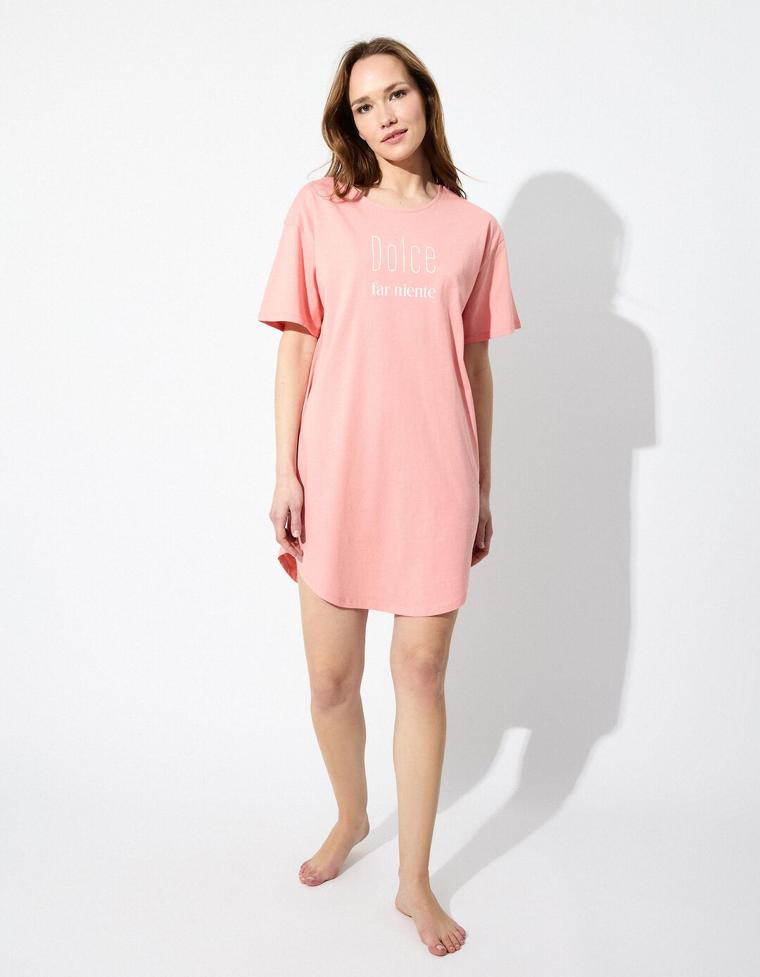 Camisa de Dormir, Mulher, Rosa