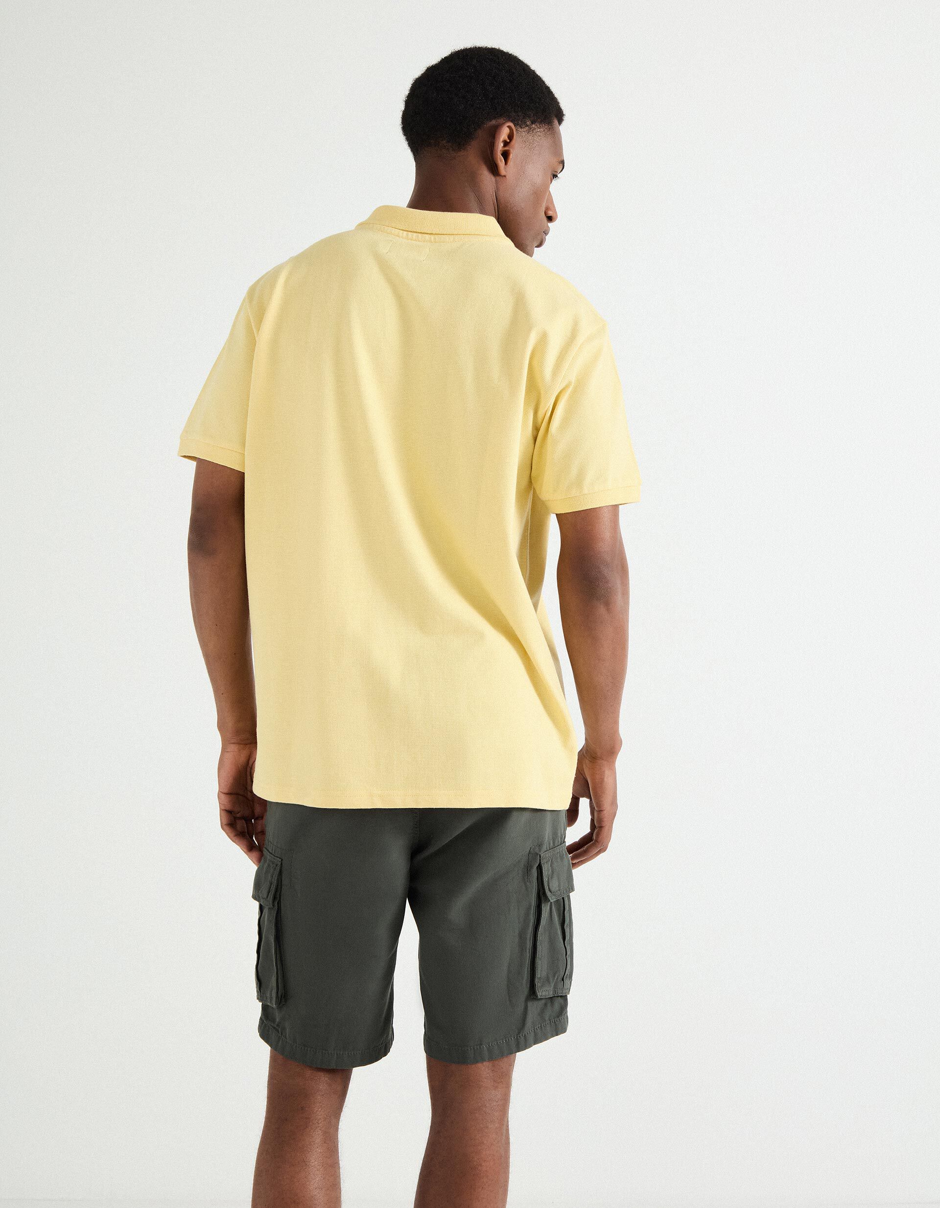 Comprar Online Polo Waffle, Homem, Amarelo Claro 